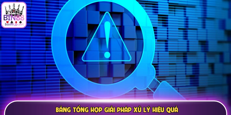 Tổng hợp các lỗi thường gặp trên Bin88 phổ biến