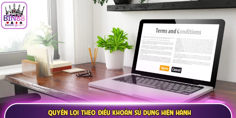 Quyền lợi theo điều khoản sử dụng hiện hành