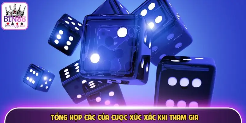 Tổng hợp các cửa cược xúc xắc khi tham gia