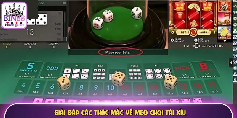 Giải đáp các thắc mắc về mẹo chơi tài xỉu