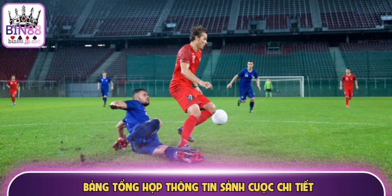 Bảng tổng hợp thông tin sảnh cược chi tiết